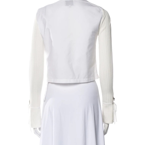 3.1 Philip Lim slip cuff top size small cream& white - Picture 3 of 8